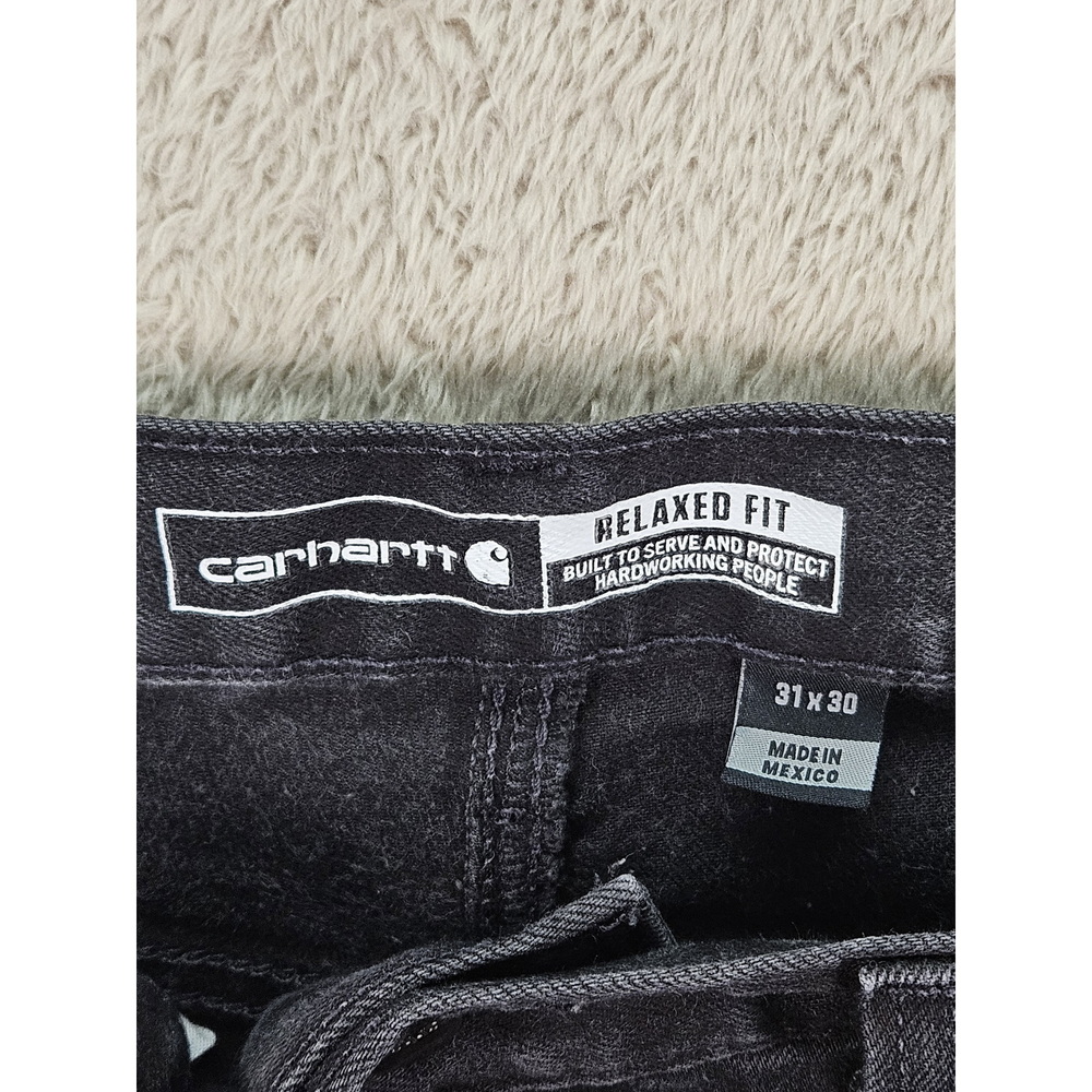 Carhartt Relaxed Fit Rugged Flex Jeans Black Denim Men's Size 31 x 30 - Picture 5 of 10